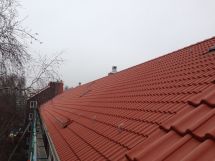 Dacheindeckung + Dachleiterhaken.